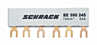Busbar, 3P, 2 x BE5, 45mm, 63A, BE590245 Schrack Technik main