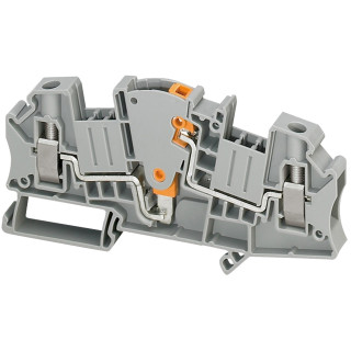 Screw terminal, Linergy TR, disconnect, measuring transducer, 2 points, 6mm², grey main