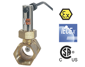 PSR-11206R20U1  Paddle type flow minitor, G3/4 Brass  MR: 7,7-13,4 l/min main