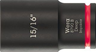 8790 B Impaktor Deep Socket with 3/8" drive, 15/16" x 63 mm, 05005575001 Wera main