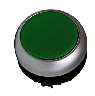 Push-button flat, stay-put, green, MM216619 Schrack Technik main
