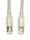 LED Patchcord RJ45 shielded, Cat.6a 10GB, LS0H, grey, 1.0m main