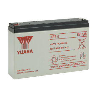 Аккумулятор NP7-6 Yuasa 6 В, 7 Ач, 151 x 34 x 97, 5 мм main