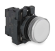 Pilot light, Harmony XB5, grey plastic, white, 22mm, universal LED, plain lens, 230...240V AC alt_view_2