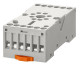 Socket, screw connection, 8 pole, 12A for 2 pole MU relays main