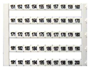 Marķējums ''151..200'', piemērots IK6, 1gb IK697043 Schrack Technik main