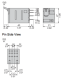 miniature plug in relay, Harmony Electromechanical Relays, 6A, 4CO, with LED, with lockable test button, flat (faston type), 24V DC alt_view_3