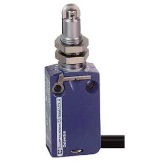Limit switch, XCMD, M12 steel roller plunger, 1NC+1 NO, snap, 1 m, XCMD21F2L1