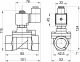 S401005170V sol.vārsts, 1", 17mm, 2/2, NC, WAY VITON, 230VAC-15VA S401005170V SMS Tork alt_view_2