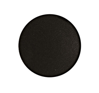 Button plate, flush, black