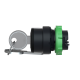 Key selector switch head, Harmony XB5, plastic, black, 22mm, key 455, 3 positions, stay put alt_view_13