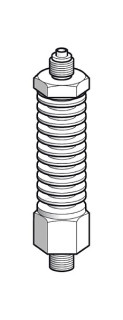 Cooler, for pressure sensor XML F, with 1/4'' BSP fluid connection, XMLZL009