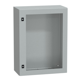 PanelSeT CRN tspt door w/o mount.plate. H800xW600xD300 IP66 IK08 RAL7035.. main