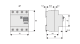 Residual current circuit breaker 25A, 4-p, 30mA,type AC, 6kA alt_view_10