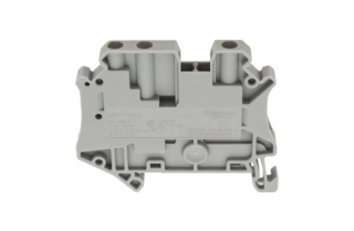 Terminal block, Linergy TR, screw type, feed through, 3 points, 4mm², grey, set of 50 main