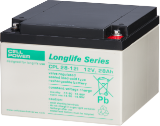 Battery CPL 28-12I Cellpower 12V, 28Ah, 167x177x125mm main