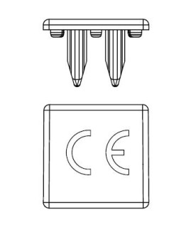 Busbar end-cap 3-pole, 10mmý, BSB00115 Schrack Technik