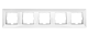 Five gang frame, Design CLASSIC, white, EV105005-- Schrack Technik main