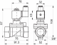 Solenoida vārsts S102002125N, 3/8", NC, 12.5mm, 0/16bar, 2/2 WAY NBR, 230VAC-15VA, S102002125N , SMS Tork alt_view_2