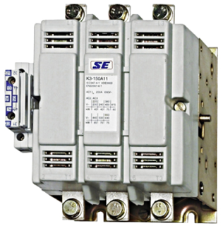 Contactor, 3pole,300kW/550A AC3 760A AC1, 2NO+2NC, 230VACDC main