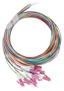 FO Pigtail LC, 50/125æm OM4, 2.0m, Easy Strip, 12pcs, HLP04L122P Schrack Technik