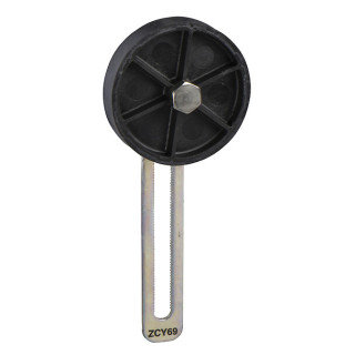 Gala slēdža svira, ZCY, thermoplastmasas plastmasas roller Ã˜ 50 mm var.length adjust. track, ZCY69