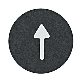 Button plate flat with inscription, black with white "Arrow" MM218173 Schrack Technik main
