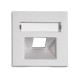 Cover for RJ45 UAE outlet, labelling window, 1-Port, silver, EV124314 Schrack Technik main