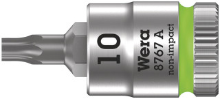 8767 A TORX® Отверточная головка Zyklop с приводом 1/4", TX 10 x 28 мм, 05003390001 Wera main