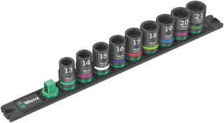 Magnetic socket rail C Impaktor 1 socket set, 1/2" drive, 9 pieces, 05005490001 Wera main