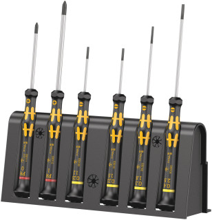 1578 A/6 ESD Screwdriver set and rack for electronic applications, 6 pieces, 05030170001 Wera main