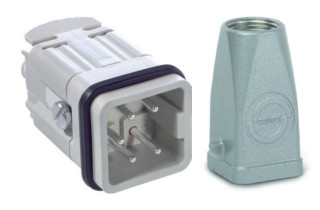 EPIC KIT H-A 4 SS MTGV M20 metal housing + 4-contact male insert main