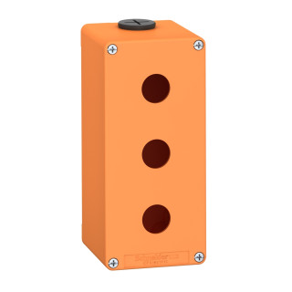 EMPTY ORANGE 3 HOLES CONTROL BOX