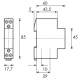 Modular contactor 20A, 2NO, 230VAC 1MW alt_view_2