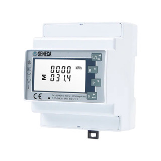 Energy Counter 80A three-phase 3/4 wire 4 DIN, Modbus, MID, S534-6-MOD-MID, Seneca main