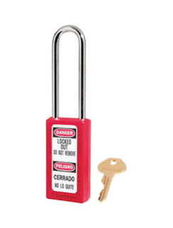 411LTRED | Zenex padlock - Keyed different - Key retaining main