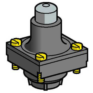 Limit switch head, ZCKD, metal end plunger, ZCKD01 main