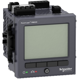 Power quality meter, PowerLogic PM8000, Standard, integrated display, 512 MB, 256 s/c main