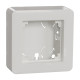 Exxact Full cover Surface Mounted Box 1 module low white main