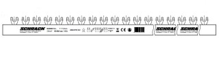 Busbar fork 2-pole, 16mmý, 1m, BSB00112 Schrack Technik