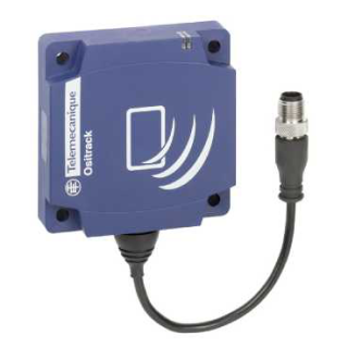RFID gudrā antena. RFID rekvence 13.5 MHz, 80x80xx26, M12, Modbus RTU