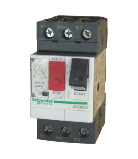 Motor circuit breaker, TeSys Deca, 3P, 0.63 to 1A, thermal magnetic, screw clamp terminals, button control