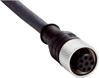 Konektors ar kabeli DOL-127SG05ME25KM0, M12, 8-PIN, taisns, mamma, kabelis 5m, IP65/IP67, 2076541 Sick main