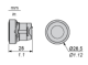 Head for non illuminated push button, Harmony XB5, plastic, 22mm, spring return,without cap alt_view_3