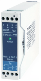 UNICONT PGK-301 Ex safe isolator and power supply module, high-precision /4..20mA PGK-301-A Ex Nivelco main