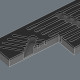 9833 Foam insert 6001 Joker Switch set 1, empty, 172 x 30 x 392 mm, 05137333001 Wera alt_view_2