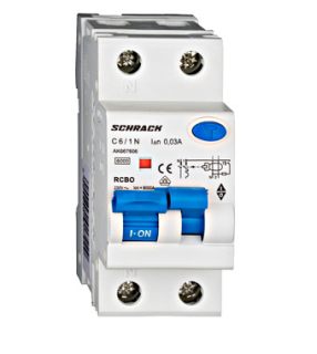 Kombinētais noplūdes automātslēdzis MCB/RCD (RCBO) 1+N, AMPARO 6kA, C6A, 30mA, Typ A, AK667606 Schrack Technik main