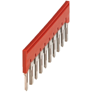 Plug-in bridge, Linergy TR, 10 points for 6mm² terminal blocks, red, 10 way, set of 10 main