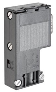 SIMATIC DP PROFIBUS connector RS 485, screw, without PG socket, 90Ā°, 6ES7972-0BA12-0XA0, Siemens main