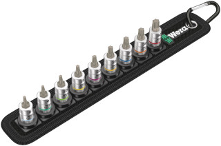 Belt A 3 TORX® HF Zyklop bit socket set with holding function, 1/4" drive, 9 pieces, 05003882001 Wera main